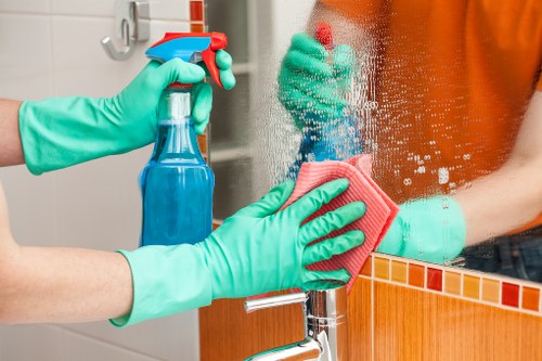 Final service review notes and legal terms confirmation after carpet cleaning