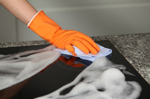 Professional mattress cleaning service in a Merton home