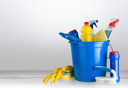 Local cleaning team preparing a flat in Merton for new occupants