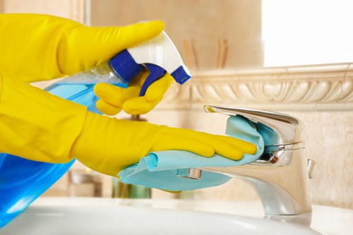 Final safety inspection after professional carpet cleaning service