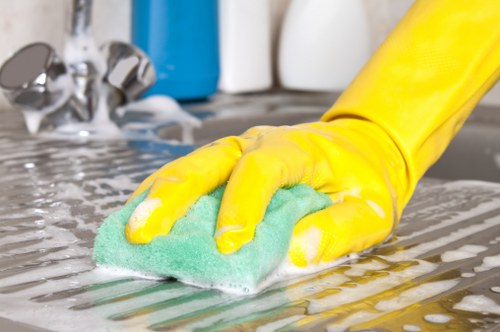 Kitchen and bathroom cleaning for a property in Merton with attention to detail
