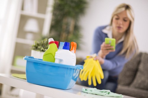 Freshly cleaned carpets in a flat or apartment in Merton