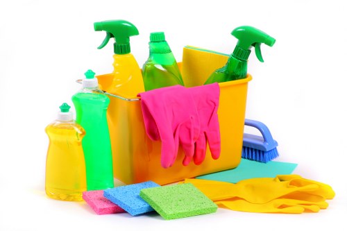 Commercial cleaner maintaining a retail space in Merton